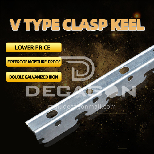 V type Clasp Keel Ceiling Construction